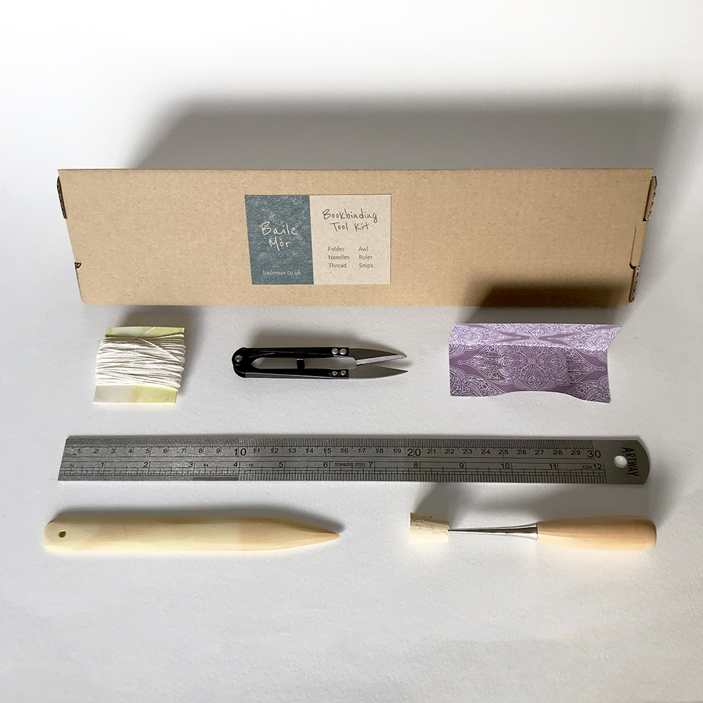 Bookbinding tool kit - Baile Mòr Books